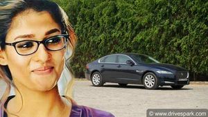 நயன்தாராவின் புதிய ஜாகுவார் காருக்கு ஓட்டுனரான காதலர் விக்னேஷ் சிவன்!!