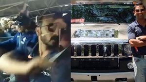 போட்டி தொடங்கும் முன்பே ஹீரோவான டோனி... ராணுவ காரில் செய்தது இதுதான்... வைரலாகும் வீடியோ...