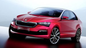 புதிய ஸ்கோடா ரேபிட் காரின் அதிகாரப்பூர்வ உருவரை படம் வெளியீடு!