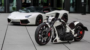 மினி லம்போர்கினி அவென்டேடார் காராக மாறிய ஹார்லி டேவிட்சன் பைக்... சப்புகொட்ட வைக்கும் கவர்ச்சி!