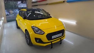 கண்கவரும் மஞ்சள் நிறத்தில் மாருதி ஸ்விஃப்ட்... இதுக்கு எவ்ளோ செலவாகி இருக்கும்னு நெனைக்குறீங்க..?