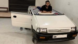 கட்டிலாக மாறிய மாருதி ஜென்... இதற்கான காரணம் தெரிஞ்சா ஓனர வாழ்த்தாம இருக்க மாட்டீங்க! வீடியோ!