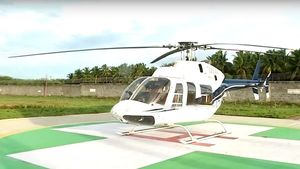 கோவையில் கலக்கல்... கல்யாணத்திற்கு ஹெலிகாப்டரில் வரலாம்... வாடகை எவ்ளோனு தெரிஞ்சா அசந்திருவீங்க...