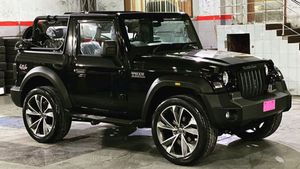 ப்பா.. என்னா ஸ்டைலு!! 22 இன்ச்சில் அலாய் சக்கரங்களுடன் 2020 மஹிந்திரா தார்!