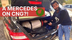 தனது பென்ஸ் காரின் மைலேஜை அதிகரிக்க இளைஞரின் வித்தியாசமான யோசனை!! என்ன செஞ்சிருக்காருனு பாருங்க...