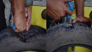 டயர் பஞ்சர் ஆகிடுச்சா கவலைய விடுங்க... கடைய எல்லாம் தேடி அலைய வேணாம்... நீங்களே பஞ்சர் போடலாம்!