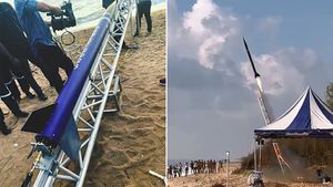 இஸ்ரோ இல்லாமல் பள்ளி மாணவர்களே விண்ணில் ஏவிய ராக்கெட் ! 150 சாட்டிலைட்களுடன் சீறிப் பாய்ந்தது!