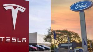 சும்மா இருக்கும் டெஸ்லாவை சீண்டி பார்க்கும் ஃபோர்டு சிஇஓ!! இதெல்லாம் ஒரு டிரக் வாகனமா என சாடல்...