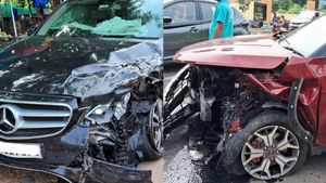 20 லட்ச ரூபா காருடன் மோதி மூக்குடைந்த பென்ஸ் கார்.. இப்படி ஆகும்னு அதோட ஓனரே எதிர்பார்த்திருக்க மாட்டாரு!