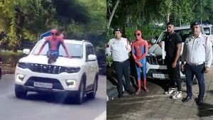 ரெண்டு லைக்குகளுக்காக என்னவெல்லாம் பண்ண வேண்டியிருக்கு பாருங்க... போலீஸ் கொஞ்சமும் பாவம் பார்க்கல!!