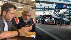 இதை எங்கேயோ பார்த்த மாதிரி இருக்குதே! அஜித் கார் ரேஸ் டீமின் லோகோ இது தான்!