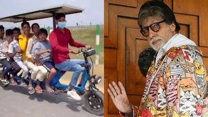 7 பேர் போக கூடிய டூ-வீலர்.. ஃபுல் சார்ஜில் 200 கிமீ பயணிக்கலாம்.. அமிதாப் பச்சன் வாங்க போறாரா!!