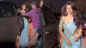 மார்டன் சேலை கட்டுன ஏஞ்சல் மாதிரி இருக்காங்க! காஸ்ட்லியான காரில் வந்தது இந்த நடிகையா!