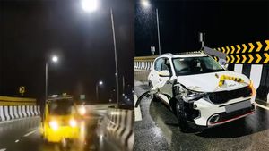 திடீரென குறுக்கே வந்த ஆட்டோ! ரூ1 லட்சம் போச்சு! மதுரை மேம்பாலத்தில் நடந்த கொடூரம்!