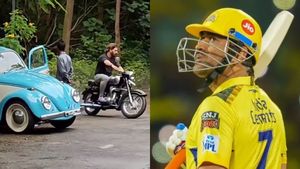 மனுஷன் ஜாலியா இருக்காரு! ஐபிஎல் முடிஞ்சாச்சு... ராஞ்சிக்கு சென்றதும் முதலில் எந்த பைக்கில் கை வைக்க போறாரோ!!