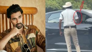 ரசிகர்களுக்கு புத்திமதி கூற வேண்டிய நடிகரே இப்படி இருக்காரே! எலக்ட்ரிக் காரில் வந்தவரை மடக்கி பிடித்த போலீசார்