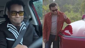 ஆஸ்கார் விருது வென்றவர் காரின் கேமராவில் இதை கவனிக்கலயா? வீடியோவை பார்த்து குழம்பி போன ரசிகர்கள்!!