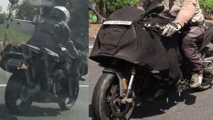 BMW பைக்கை காப்பியடிச்சு டிவிஎஸ் உருவாக்கும் பைக் இதுதானா!! சாலையில் முதல்முறையாக...!!