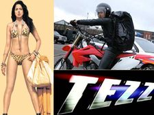 తేజ్ సినిమాలో స్టన్నింగ్ బైక్ స్టంట్‌లు చేసిన సమీరా రెడ్డి