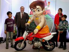 చోటా భీమ్‌తో చేతులు కలిపిన హోండా మోటార్‌సైకిల్