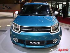 2016 ప్యారిస్ మోటార్ షో లో సుజుకి ఇగ్నిస్ కాంపాక్ట్ క్రాసోవర్ ప్రదర్శన 