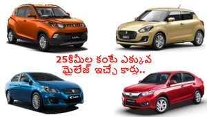 లీటర్‌కు 25కిమీల కంటే ఎక్కువ మైలేజ్ ఇచ్చే 14 కార్లు