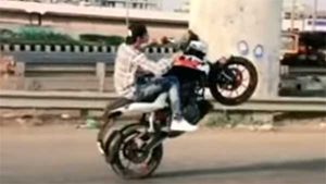 ఎంత విడ్డురం...2017 లో బైక్ స్టంట్ చేస్తే 2019 లో అరెస్ట్ చేశారట !