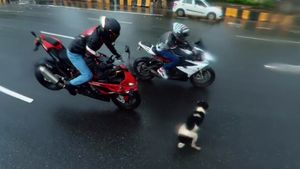 Live Video BMW బైక్‌ రైడర్‌ సాహసం.. ఒక్క సెకన్‌లోనే బైక్‌ కంట్రోల్‌.. లేకుంటే..!