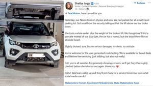  టాటా పవర్ అంటే అదే మరి.. కారుతో సహా లిఫ్ట్ పడినా టాటా నెక్సాన్‌కు ఏమీ కాలేదు!