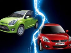 हैचबैक कार युद्व, फोर्ड फिगो और मारूति सुजुकी स्विफ्ट