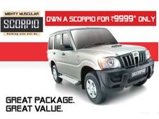 केवल 9,999 रूपये में घर लाइये स्‍कार्पियो