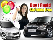 स्‍कोडा रैपिड खरीदो और फैबिया मुफ्त पाओ