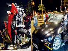 जानिए क्या हुआ जब हुई Honda CBR 250R और Jaguar XE की टक्कर?