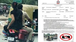 बिना हेलमेट बाइक चलाना इस पुलिस ऑफिसर को पड़ा महंगा