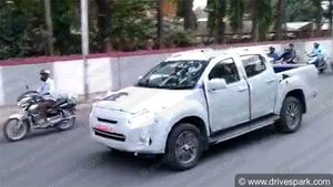 2019 Isuzu D-Max V-Cross फेसलिफ्ट वर्जन के नये लुक का हुआ खुलासा, टेस्टिंग के दौरान ली गयी वीडियो