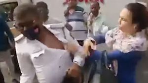 Woman Slapped Traffic Police: ट्रैफिक पुलिस ने महिला को कहा अपशब्द, महिला ने जड़े थप्पड़
