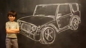 Anand Mahindra ने की 5 साल के बच्चे की तारीफ, ड्राइंग में बना दी महिंद्रा की ये कार