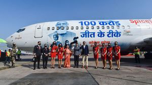 पूरे भारत में पूरी हुई 100 करोड़ Covid-19 वैक्सिनेशन, SpiceJet ने कुछ इस तरह मनाया जश्न