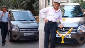 सपनों की उम्र नहीं होती, इस बुजुर्ग व्यक्ति ने 83 साल की उम्र में खरीदी अपनी पहली कार
