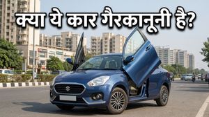 नोएडा की इस मॉडिफाइड कार ने मचाया बवाल, क्या सिज़र डोर्स लगवाना है कानूनी?