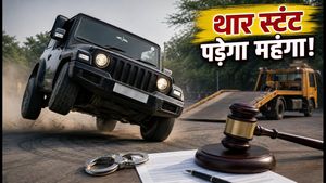 महिंद्रा थार पर स्टंट रील बनाना पड़ेगा भारी, पुलिस और इंश्योरेंस कंपनी दोनों सख्त