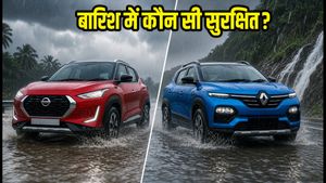 IMD रेड अलर्ट: भारी बारिश में निसान मैग्नाइट या रेनॉ काइगर, कौन सी SUV है ज्यादा सुरक्षित?