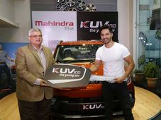 Mahindra KUV100 Gifted To Brand Ambassador Varun Dhawan