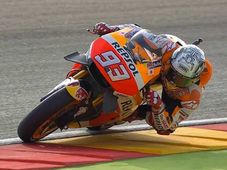 Marquez Dominates Aragon FP1; Rossi & Vinales Make Gains