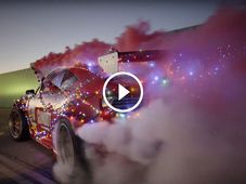 Santa's Everyday Sleigh Uses The Finest Italian Horses To Pull Off Smoky Burnouts 