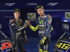 Valentino Rossi And Maverick Vinales Unveils 2017 Movistar Yamaha YZR-M1