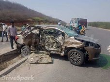 New Maruti Dzire Involved In A Massive Crash — In Gwalior, MP [In Pictures]