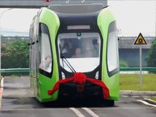 China Unveils Train That Runs On Virtual Tracks 