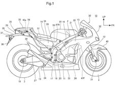 Honda Patents New Motorcycle With Underseat Exhaust And A V4 Engine