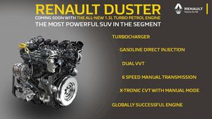 Renault Duster Turbo-Petrol Engine Teased Ahead Of Launch: Here Are All Details